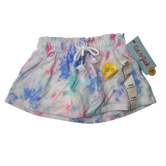Toddler Girls Skorts Tie-Dye Cat & Jack 18M NEW - Picture 1 of 2